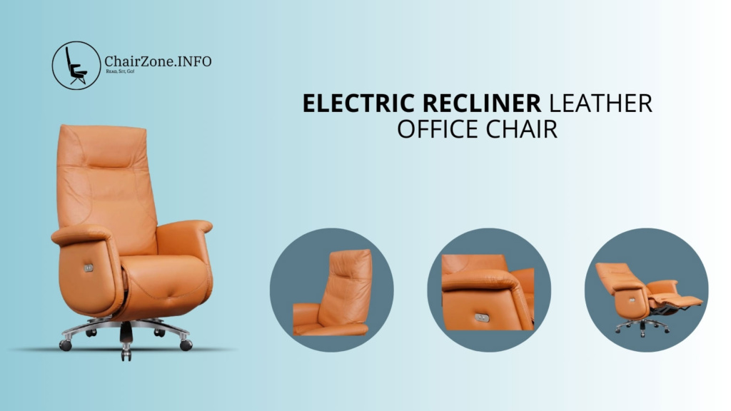 Electric Recliner Leather Office Chair