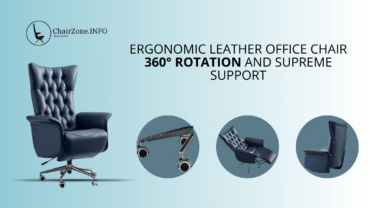 Ergonomic Leather Office Chair 360 Rotation and Supreme Support