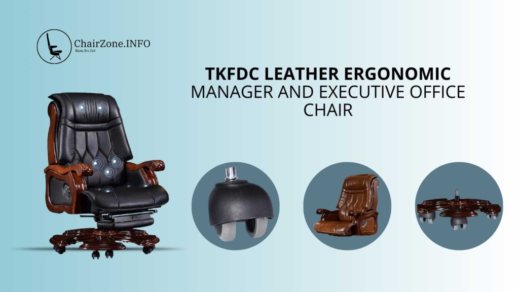 TKFDC Leather Ergonomic Manager and Executive Office Chair